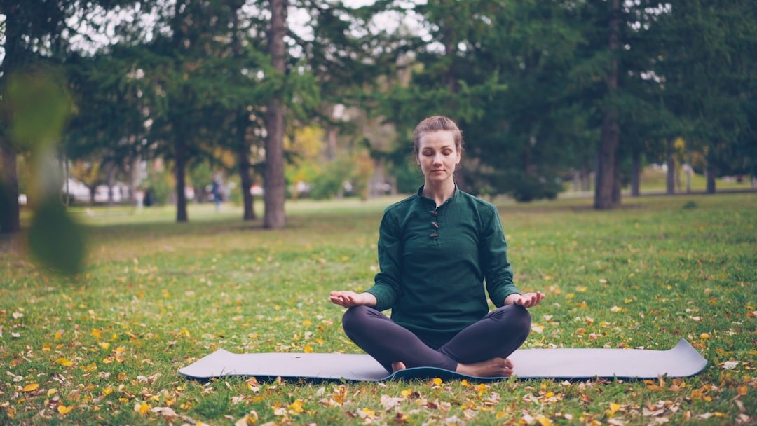 person practicing mindfulness outdoors